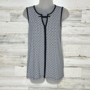 NWOT Liz Claiborne Geometric Tank Top